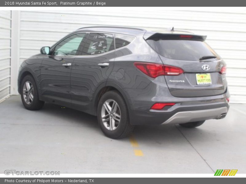 Platinum Graphite / Beige 2018 Hyundai Santa Fe Sport