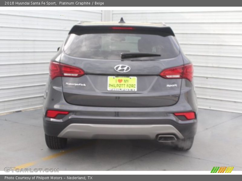 Platinum Graphite / Beige 2018 Hyundai Santa Fe Sport