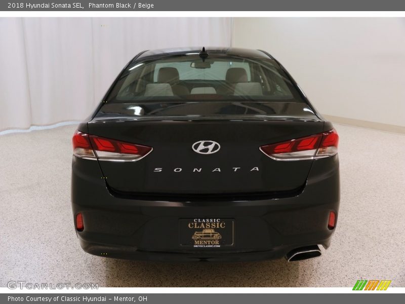 Phantom Black / Beige 2018 Hyundai Sonata SEL