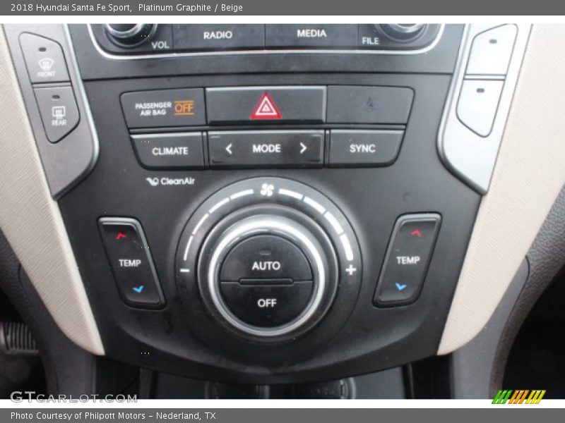 Platinum Graphite / Beige 2018 Hyundai Santa Fe Sport