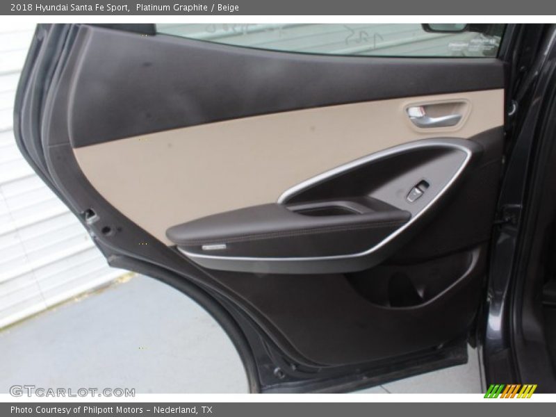 Platinum Graphite / Beige 2018 Hyundai Santa Fe Sport