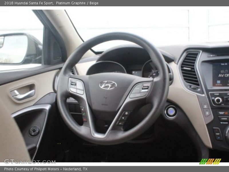 Platinum Graphite / Beige 2018 Hyundai Santa Fe Sport