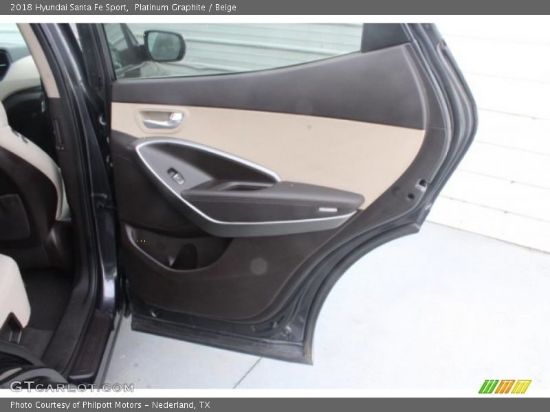 Platinum Graphite / Beige 2018 Hyundai Santa Fe Sport