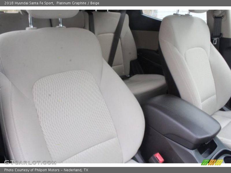 Platinum Graphite / Beige 2018 Hyundai Santa Fe Sport