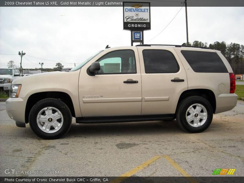 Gold Mist Metallic / Light Cashmere 2009 Chevrolet Tahoe LS XFE