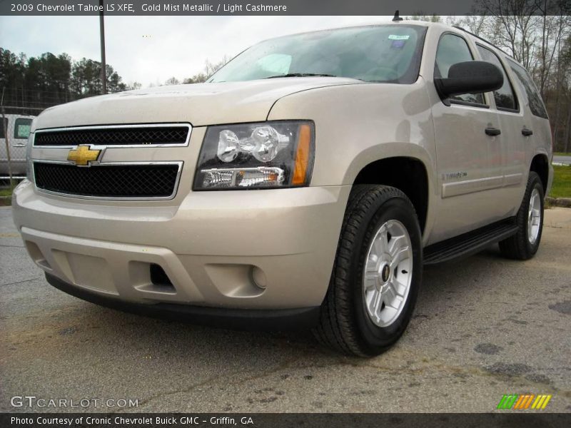 Gold Mist Metallic / Light Cashmere 2009 Chevrolet Tahoe LS XFE