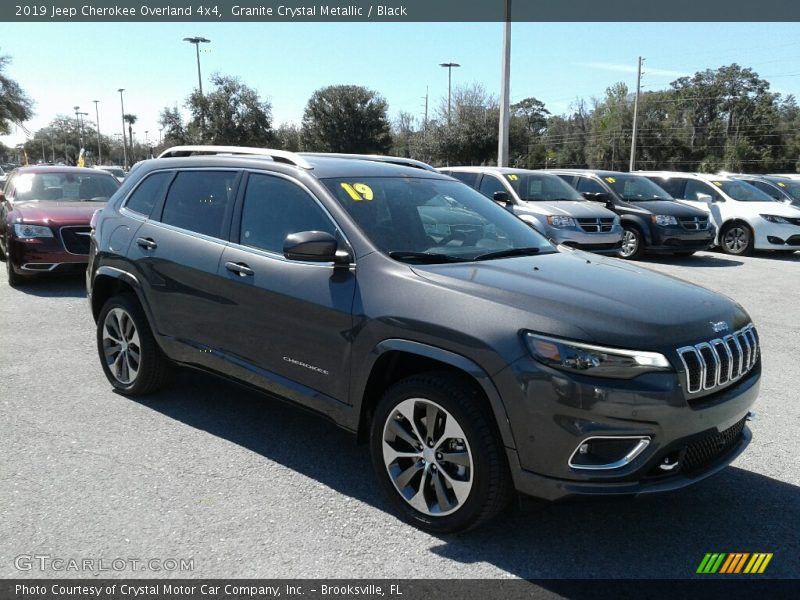 Granite Crystal Metallic / Black 2019 Jeep Cherokee Overland 4x4