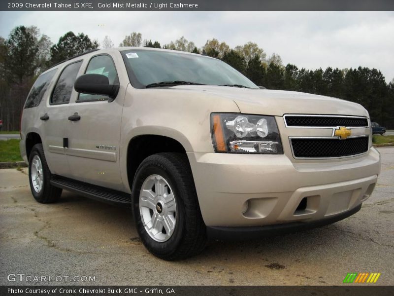 Gold Mist Metallic / Light Cashmere 2009 Chevrolet Tahoe LS XFE