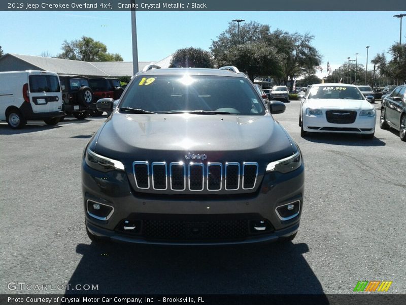 Granite Crystal Metallic / Black 2019 Jeep Cherokee Overland 4x4