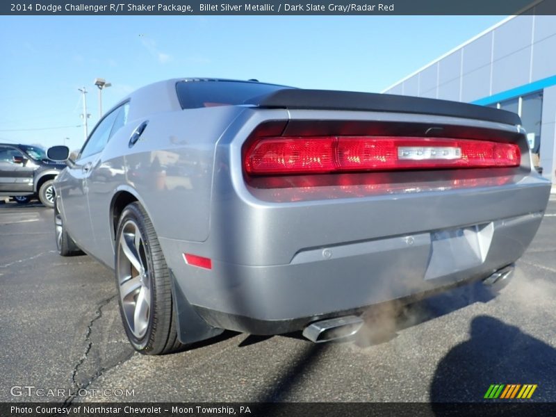 Billet Silver Metallic / Dark Slate Gray/Radar Red 2014 Dodge Challenger R/T Shaker Package