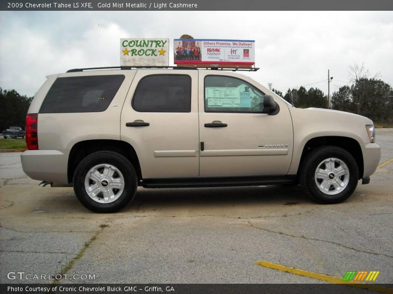 Gold Mist Metallic / Light Cashmere 2009 Chevrolet Tahoe LS XFE