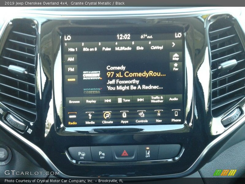 Granite Crystal Metallic / Black 2019 Jeep Cherokee Overland 4x4