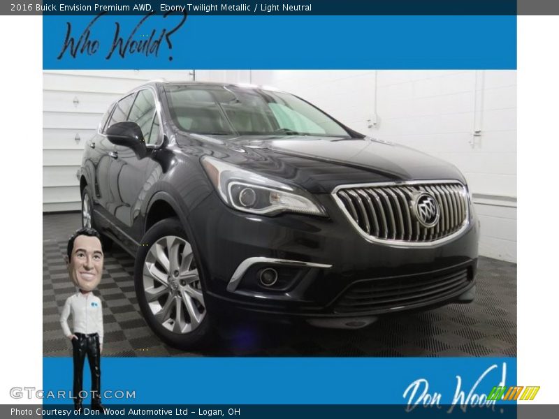 Ebony Twilight Metallic / Light Neutral 2016 Buick Envision Premium AWD