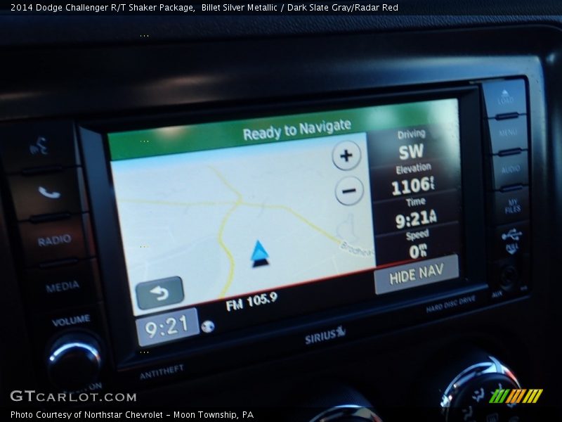 Billet Silver Metallic / Dark Slate Gray/Radar Red 2014 Dodge Challenger R/T Shaker Package