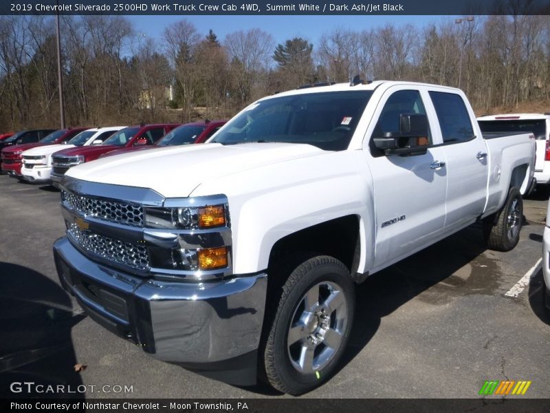 Summit White / Dark Ash/Jet Black 2019 Chevrolet Silverado 2500HD Work Truck Crew Cab 4WD