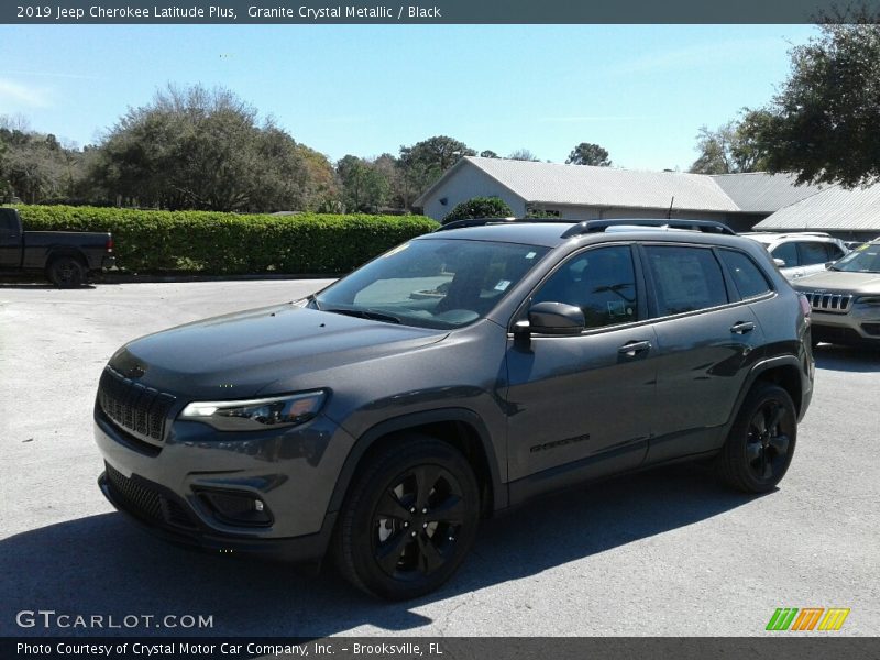 Granite Crystal Metallic / Black 2019 Jeep Cherokee Latitude Plus