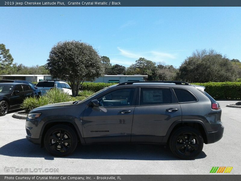 Granite Crystal Metallic / Black 2019 Jeep Cherokee Latitude Plus