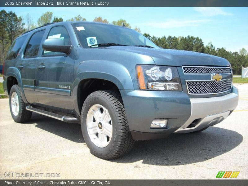 Blue Granite Metallic / Ebony 2009 Chevrolet Tahoe Z71
