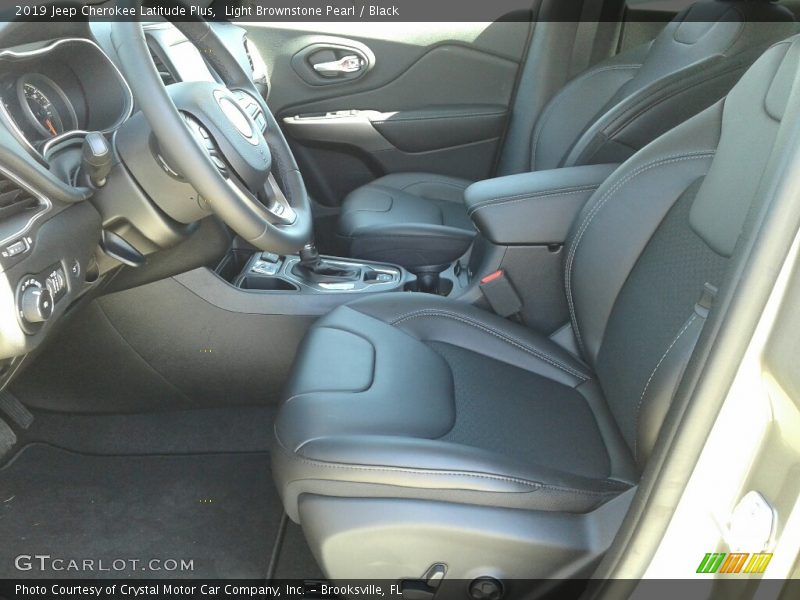 Light Brownstone Pearl / Black 2019 Jeep Cherokee Latitude Plus