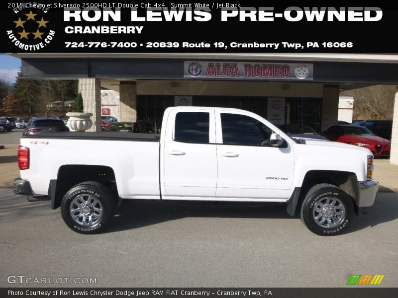 Summit White / Jet Black 2015 Chevrolet Silverado 2500HD LT Double Cab 4x4