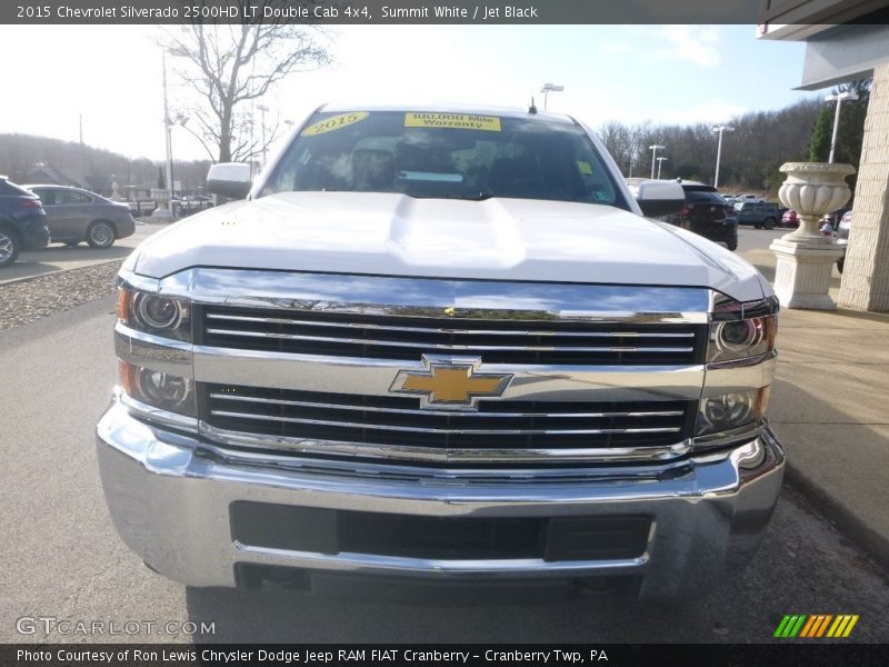 Summit White / Jet Black 2015 Chevrolet Silverado 2500HD LT Double Cab 4x4