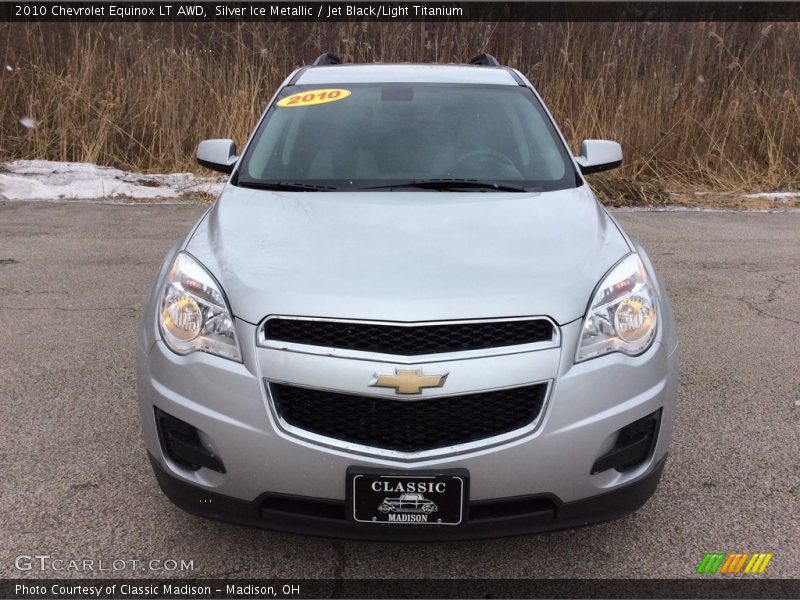 Silver Ice Metallic / Jet Black/Light Titanium 2010 Chevrolet Equinox LT AWD