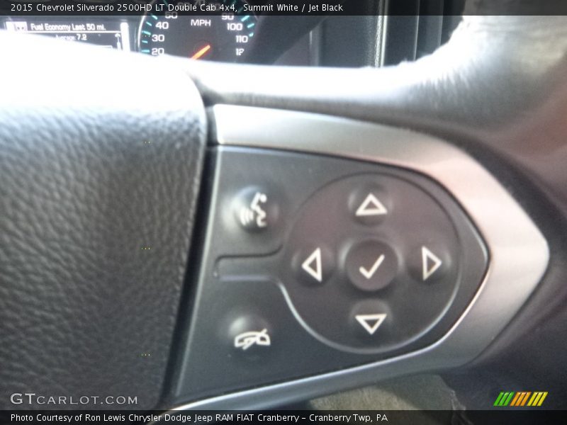Summit White / Jet Black 2015 Chevrolet Silverado 2500HD LT Double Cab 4x4