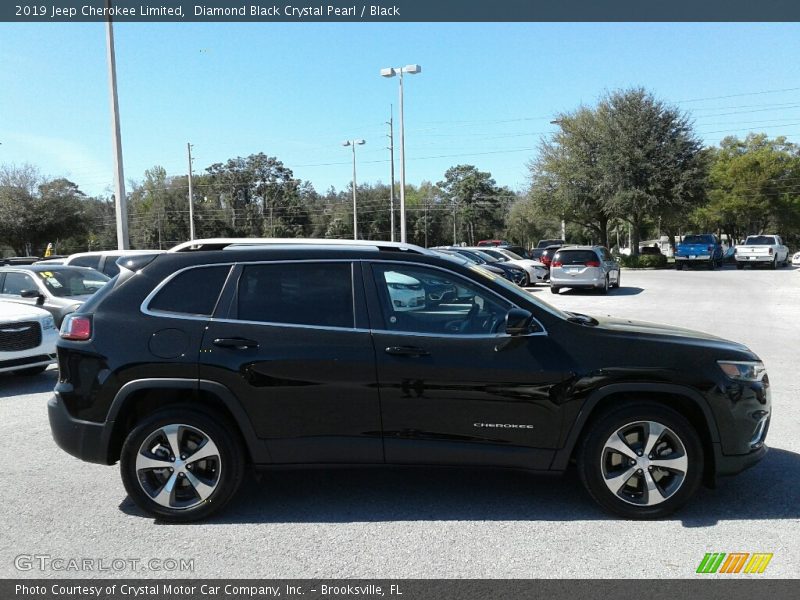 Diamond Black Crystal Pearl / Black 2019 Jeep Cherokee Limited