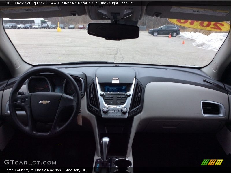 Silver Ice Metallic / Jet Black/Light Titanium 2010 Chevrolet Equinox LT AWD