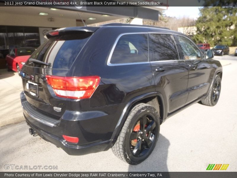 Brilliant Black Crystal Pearl / New Saddle/Black 2013 Jeep Grand Cherokee Overland 4x4