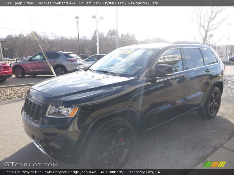 Brilliant Black Crystal Pearl / New Saddle/Black 2013 Jeep Grand Cherokee Overland 4x4