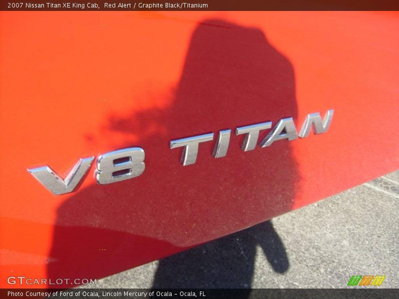 Red Alert / Graphite Black/Titanium 2007 Nissan Titan XE King Cab