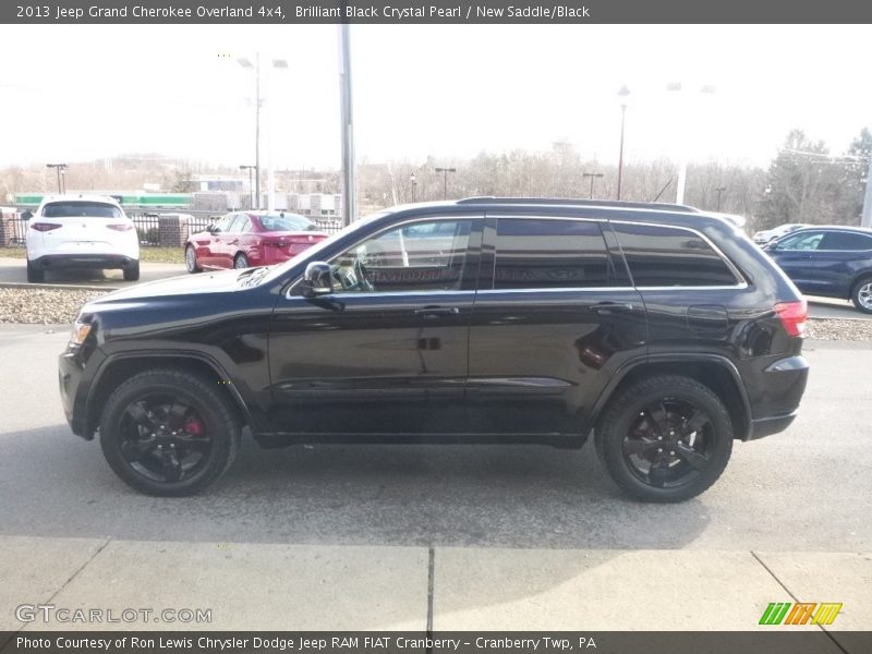 Brilliant Black Crystal Pearl / New Saddle/Black 2013 Jeep Grand Cherokee Overland 4x4