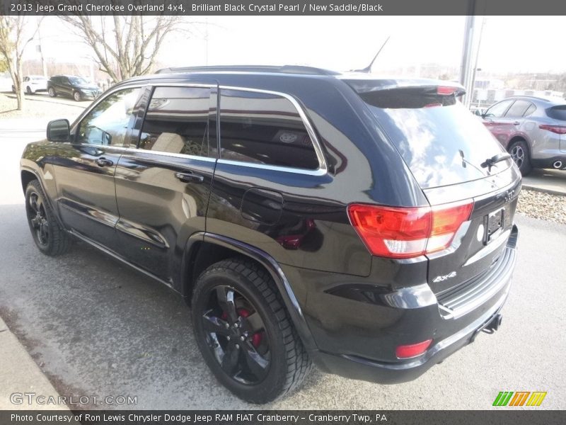 Brilliant Black Crystal Pearl / New Saddle/Black 2013 Jeep Grand Cherokee Overland 4x4