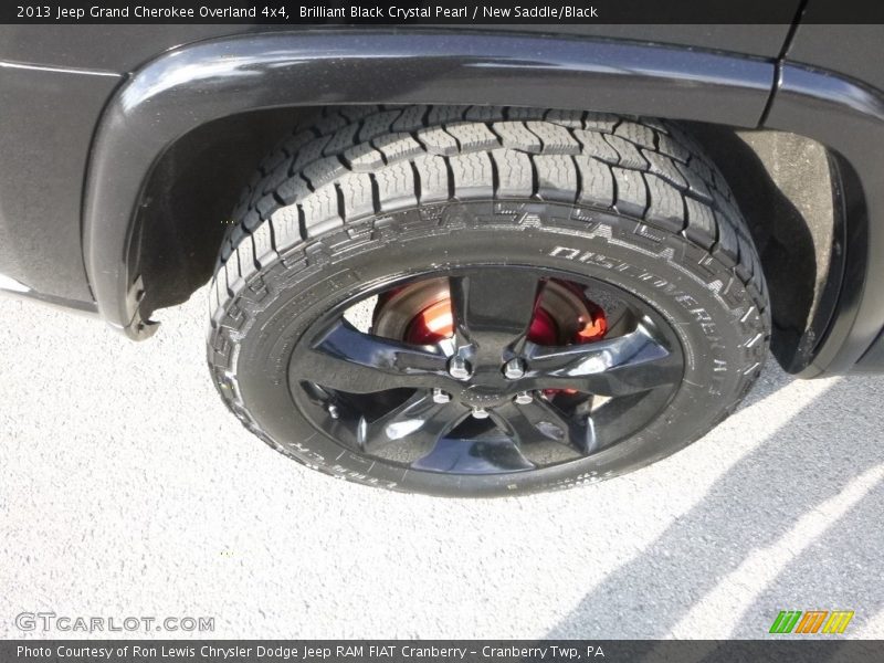Brilliant Black Crystal Pearl / New Saddle/Black 2013 Jeep Grand Cherokee Overland 4x4