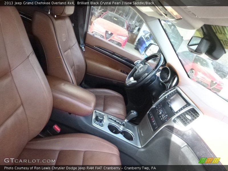 Brilliant Black Crystal Pearl / New Saddle/Black 2013 Jeep Grand Cherokee Overland 4x4