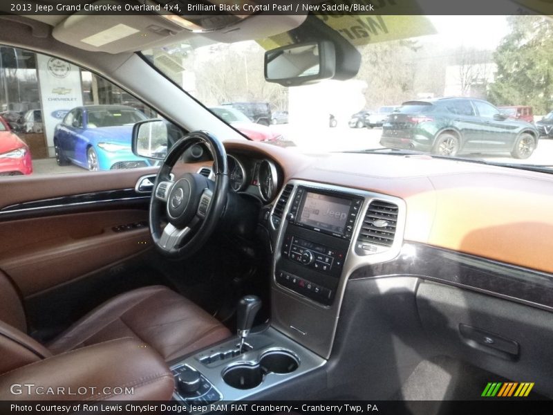 Brilliant Black Crystal Pearl / New Saddle/Black 2013 Jeep Grand Cherokee Overland 4x4