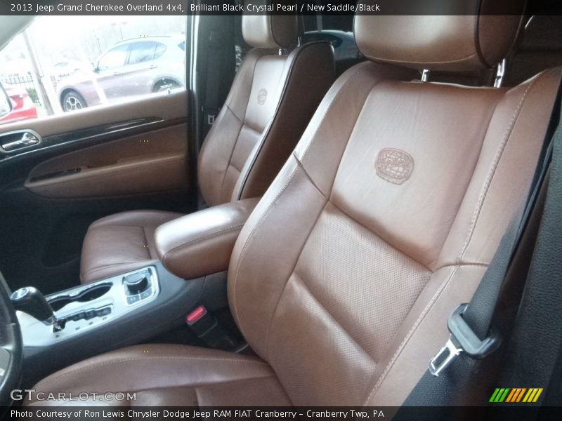 Brilliant Black Crystal Pearl / New Saddle/Black 2013 Jeep Grand Cherokee Overland 4x4