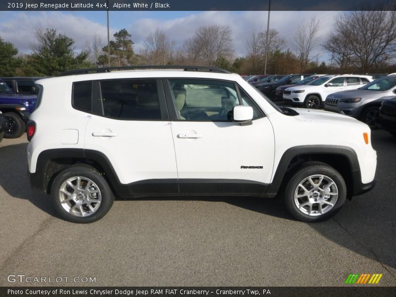 Alpine White / Black 2019 Jeep Renegade Latitude 4x4