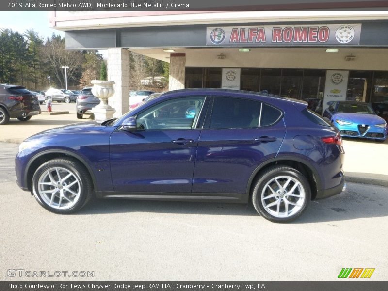 Montecarlo Blue Metallic / Crema 2019 Alfa Romeo Stelvio AWD