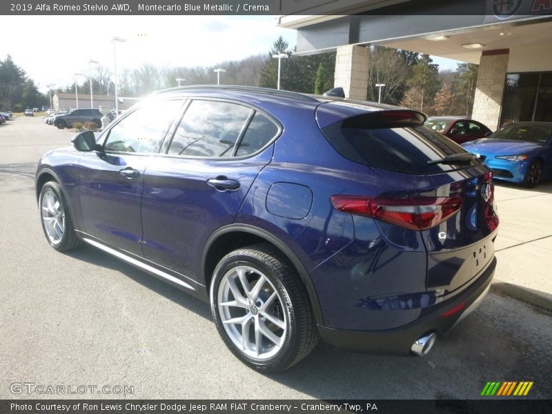 Montecarlo Blue Metallic / Crema 2019 Alfa Romeo Stelvio AWD