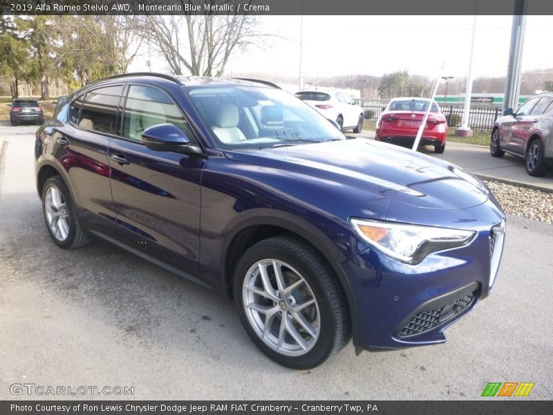 Montecarlo Blue Metallic / Crema 2019 Alfa Romeo Stelvio AWD