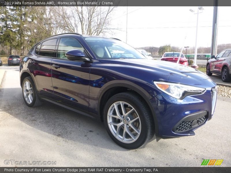 Montecarlo Blue Metallic / Crema 2019 Alfa Romeo Stelvio AWD