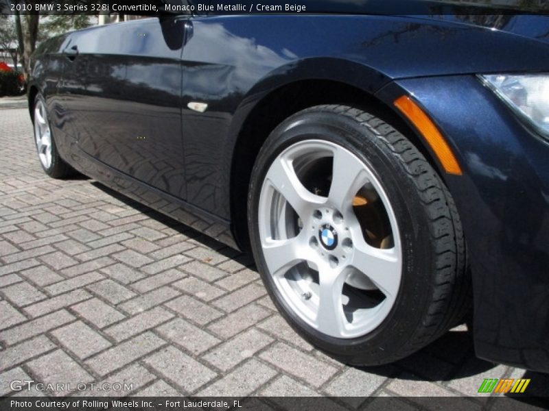 Monaco Blue Metallic / Cream Beige 2010 BMW 3 Series 328i Convertible