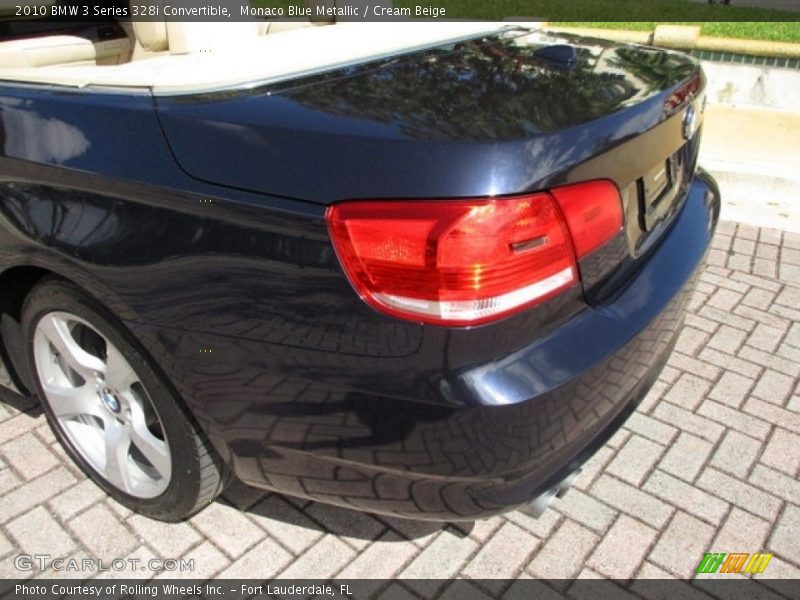 Monaco Blue Metallic / Cream Beige 2010 BMW 3 Series 328i Convertible