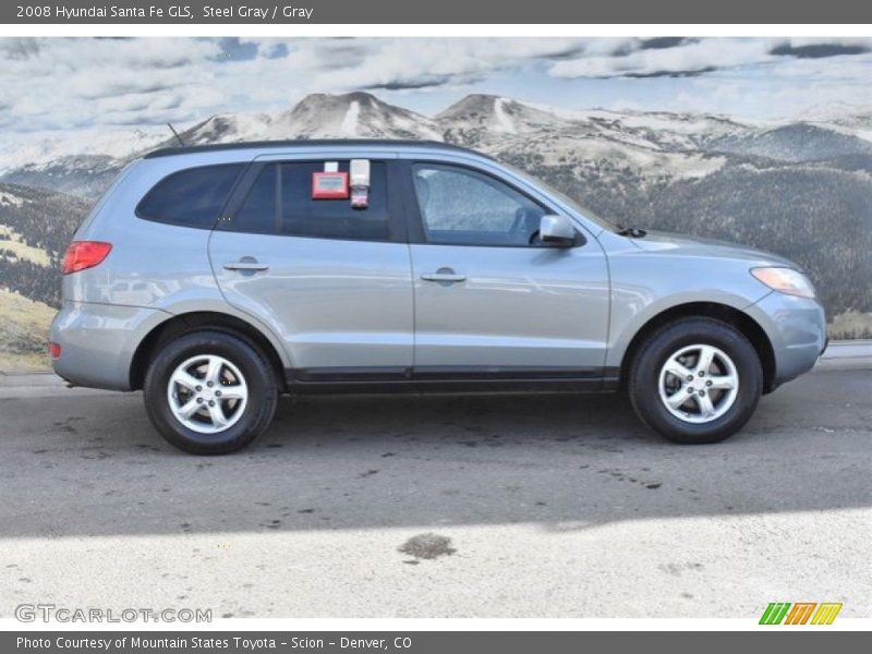 Steel Gray / Gray 2008 Hyundai Santa Fe GLS