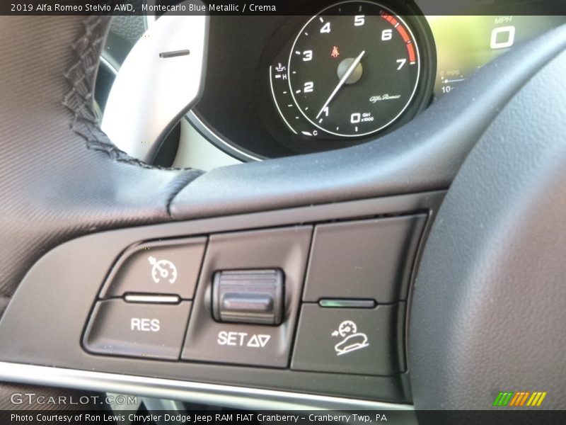 Montecarlo Blue Metallic / Crema 2019 Alfa Romeo Stelvio AWD