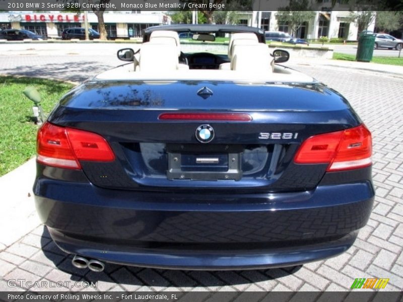 Monaco Blue Metallic / Cream Beige 2010 BMW 3 Series 328i Convertible