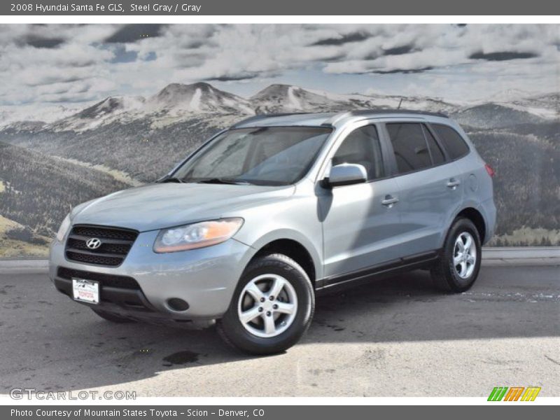 Steel Gray / Gray 2008 Hyundai Santa Fe GLS