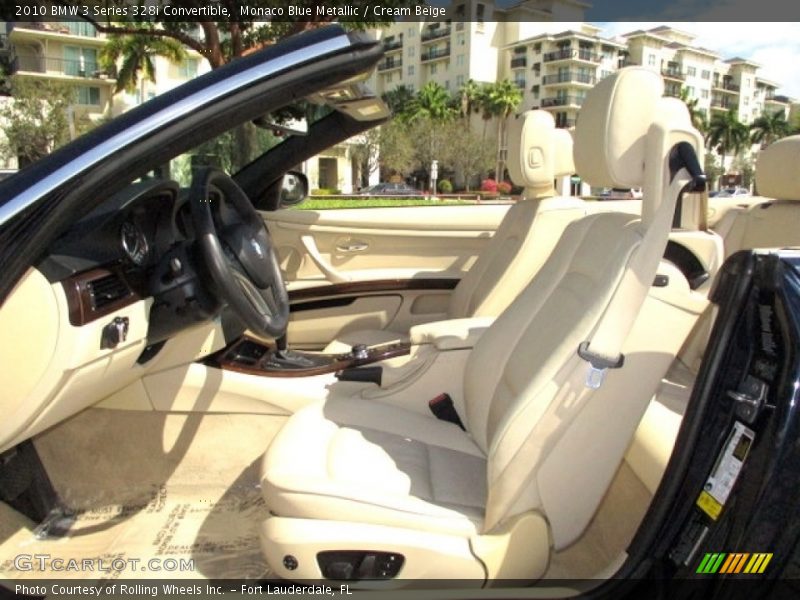 Monaco Blue Metallic / Cream Beige 2010 BMW 3 Series 328i Convertible